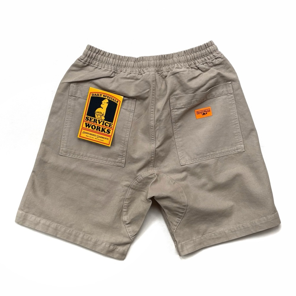 Service Works Classic Chef Shorts - Stone Khaki